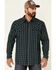 Cody James Men's Shift Small Plaid Long Sleeve Snap Western Flannel Shirt , Hunter Green, hi-res