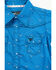 Image #2 - Cowboy Hardware Toddler Boys' Steerhead Print Short Sleeve Snap Western Shirt , Blue, hi-res