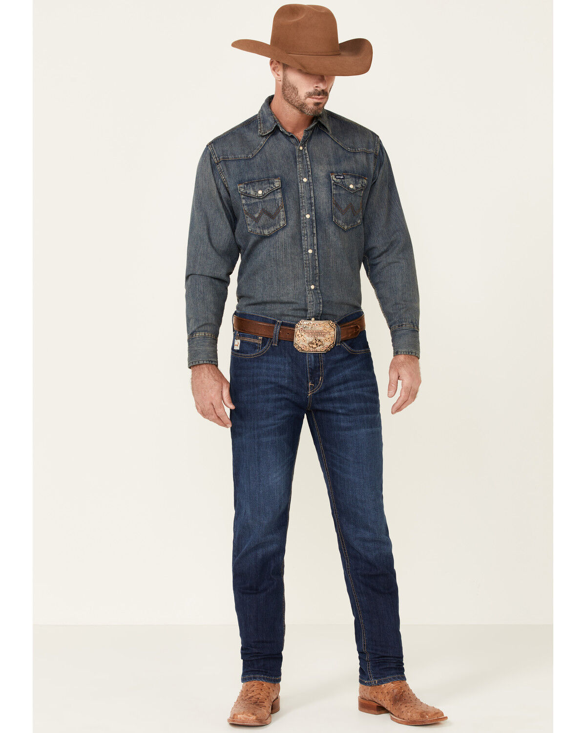 Image #1 - Cinch Men's Jesse Performance Dark Stone Stretch Slim Straight Jeans , , hi-res