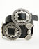Image #3 - Wonderwest Women's Cassadee Big Concho Leather Belt, Black, hi-res