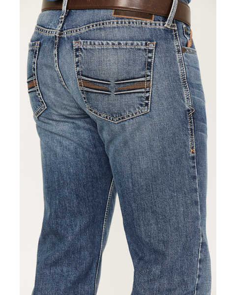 Image #4 - Ariat Men's M7 Branson Merrick Medium Wash Slim Straight Jeans , Blue, hi-res