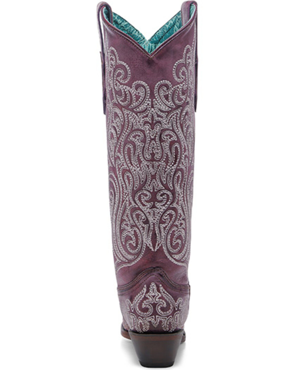 Image #4 - Corral Women's Glow in the Dark Tall Western Boots - Snip Toe, Dark Pink, hi-res