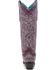 Image #4 - Corral Women's Glow in the Dark Tall Western Boots - Snip Toe, Dark Pink, hi-res