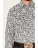 Image #3 - Moonshine Spirit Men's Ricochet Paisley Print Long Sleeve Snap Western Shirt, White, hi-res