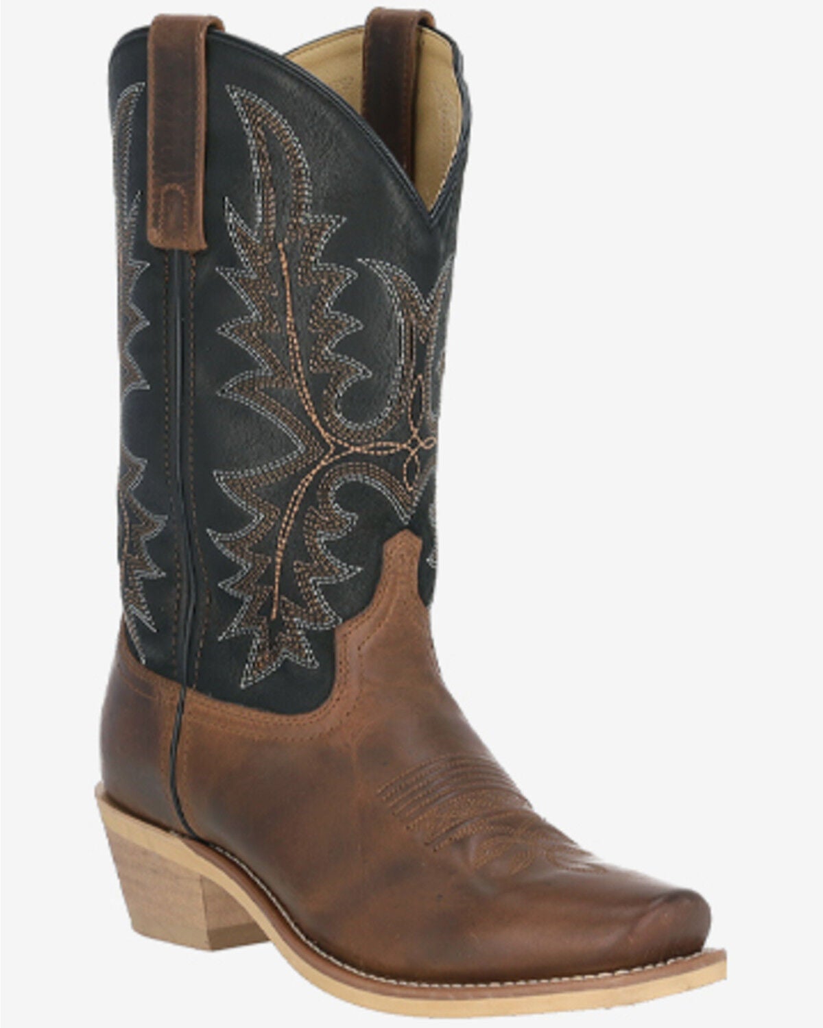 Smoky Mountain Men's Santa Fe Performance Western Boots - Square Toe, Brown/black, hi-res