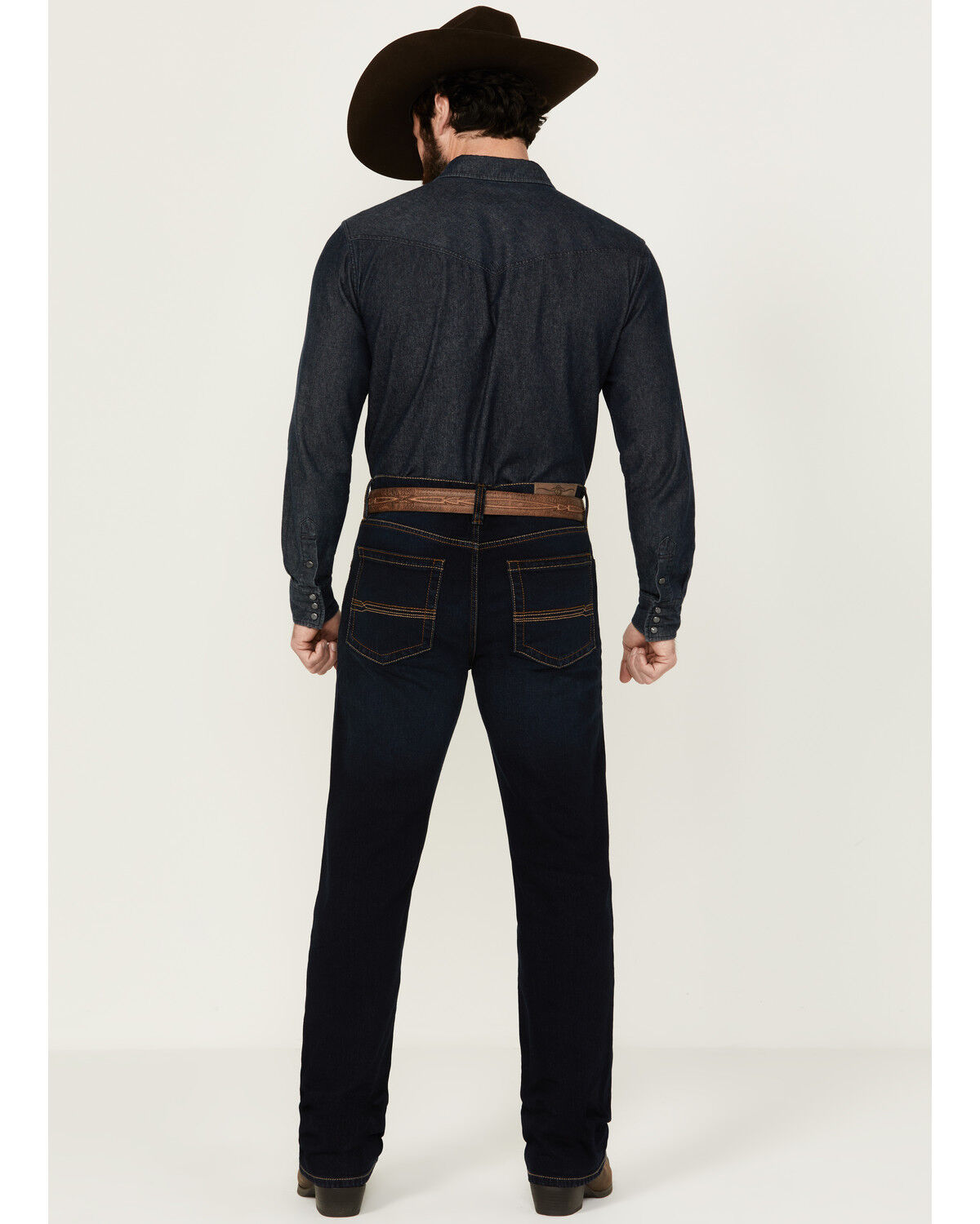 Image #3 - Cody James Men's Bay Roan Wash Jackson Slim Straight Stretch Denim Jeans, Dark Wash, hi-res