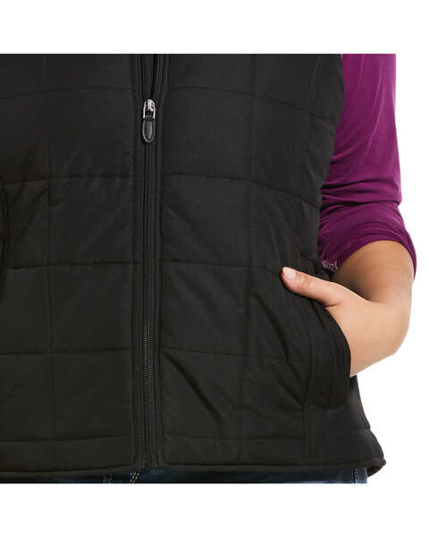 Image #2 - Ariat Women's Crius Insulated Vest - Plus , Black, hi-res