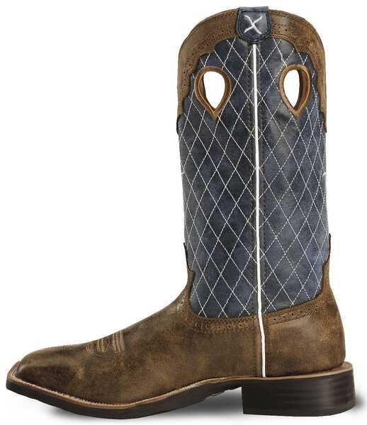 Image #3 - Twisted X Men's Distressed Ruff Stock Western Boots - Broad Square Toe, Distressed, hi-res