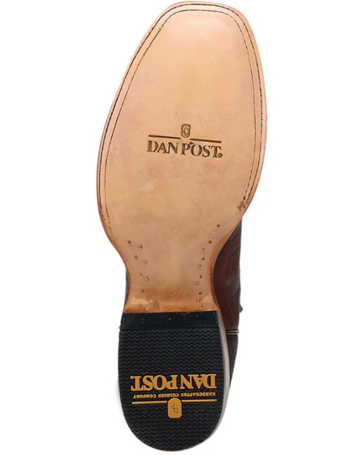 Image #7 - Dan Post Men's Boerne Western Boots - Square Toe, Cognac, hi-res