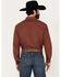 Image #4 - Wrangler Men's Solid Long Sleeve Button-Down Performance Western Shirt, Red, hi-res