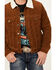 Image #3 - Cody James Men's Roscoe Corduroy Sherpa Lined Trucker Jacket, Brown, hi-res