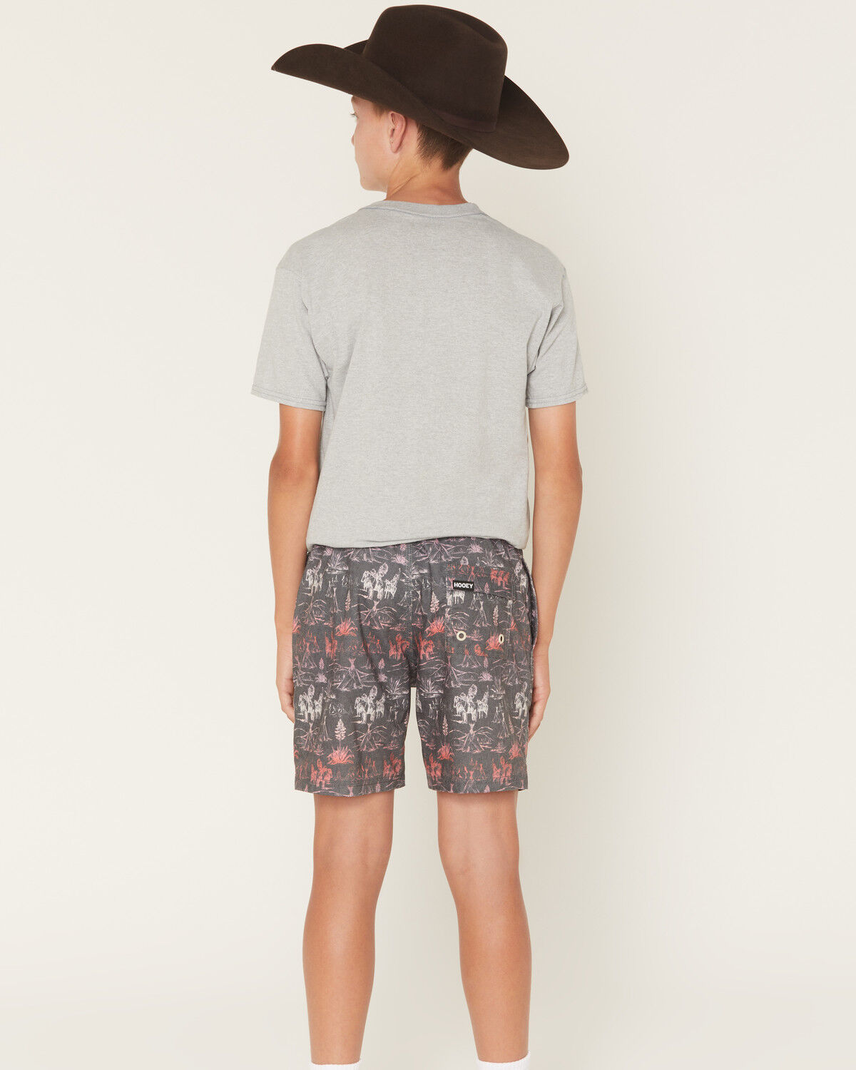Image #3 - Hooey Boys' Printed Board Shorts, Grey, hi-res