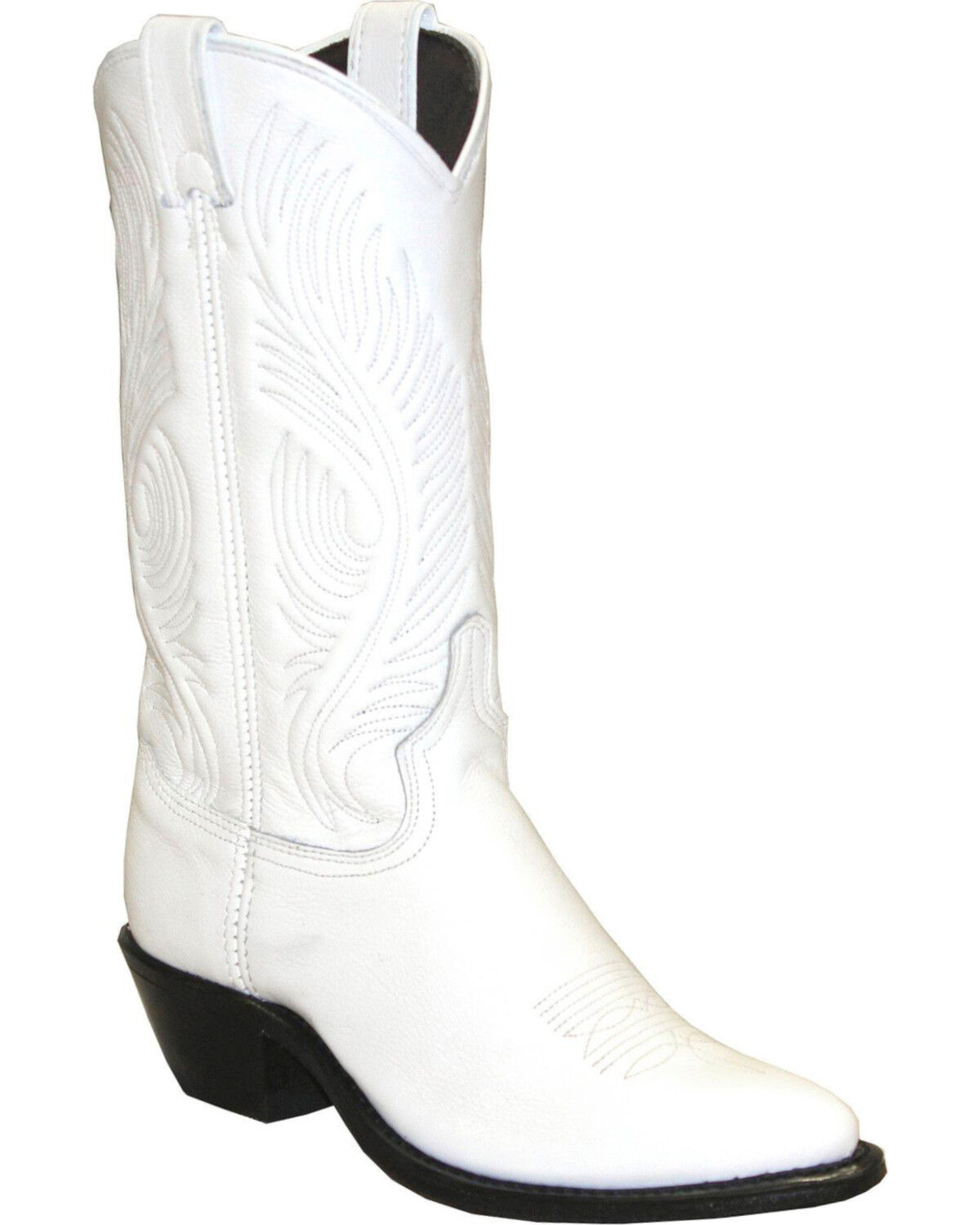 black and white western boots