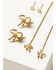 Image #3 - Shyanne Women's Bow Earring Set - 6 Piece, Gold, hi-res