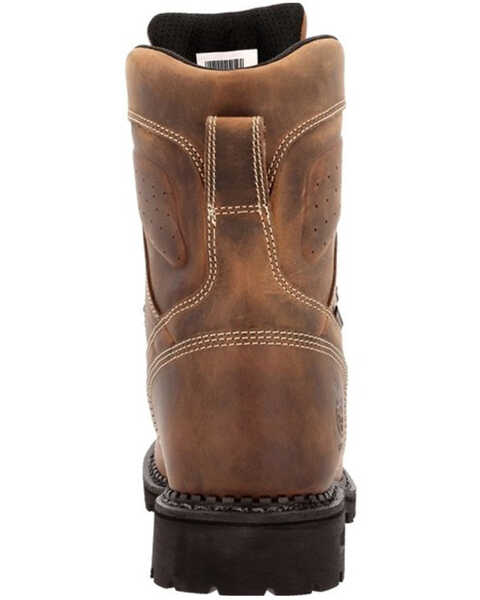 Image #5 - Georgia Boot Men's USA Logger Waterproof Work Boots - Round Toe, Distressed Brown, hi-res