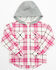 Shyanne Toddler Girls' Plaid Print Long Sleeve Flannel Shacket, Ivory, hi-res