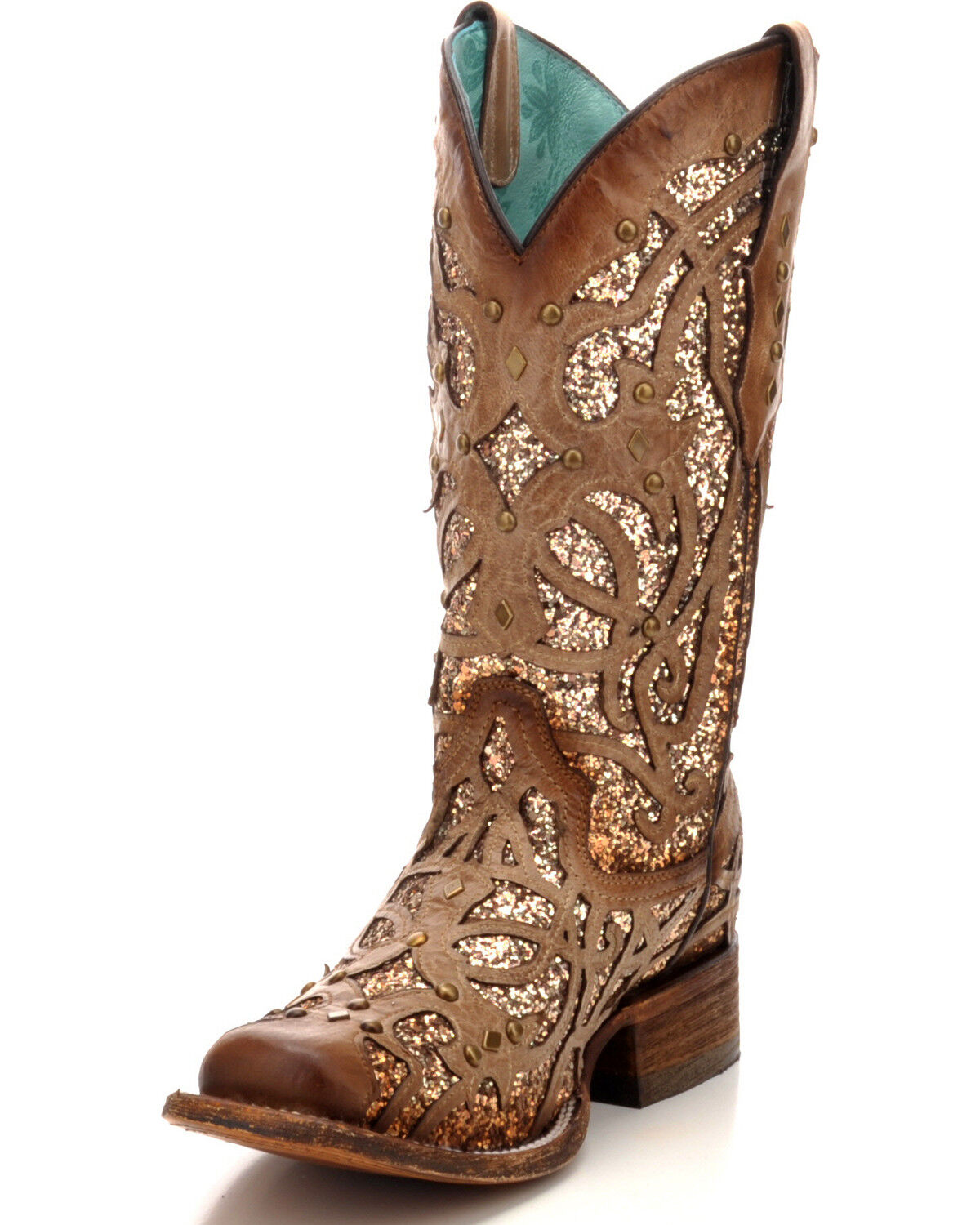 wedding cowboy boots square toe