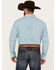 Image #4 - George Strait by Wrangler Men's Plaid Print Long Sleeve Button-Down Western Shirt, Aqua, hi-res