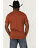 Image #4 - Dale Brisby Men's Rodeo Time Rust Steerhead Skull Graphic T-Shirt , Rust Copper, hi-res