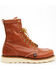Image #2 - Thorogood Men's 8" American Heritage Made In The USA Wedge Sole Work Boots - Soft Toe, Brown, hi-res