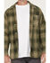 Image #3 - Timberland PRO Men's Gritman Plaid Print Fleece Snap Shirt Jacket, Olive, hi-res