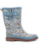 Image #2 - Western Chief Women's Bandana Print Mid Rain Boots - Round Toe, Blue, hi-res
