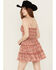 Image #4 - Ash & Violet Women's Floral Tier Mini Dress, Rust Copper, hi-res