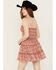 Image #4 - Ash & Violet Women's Floral Tier Mini Dress , Rust Copper, hi-res