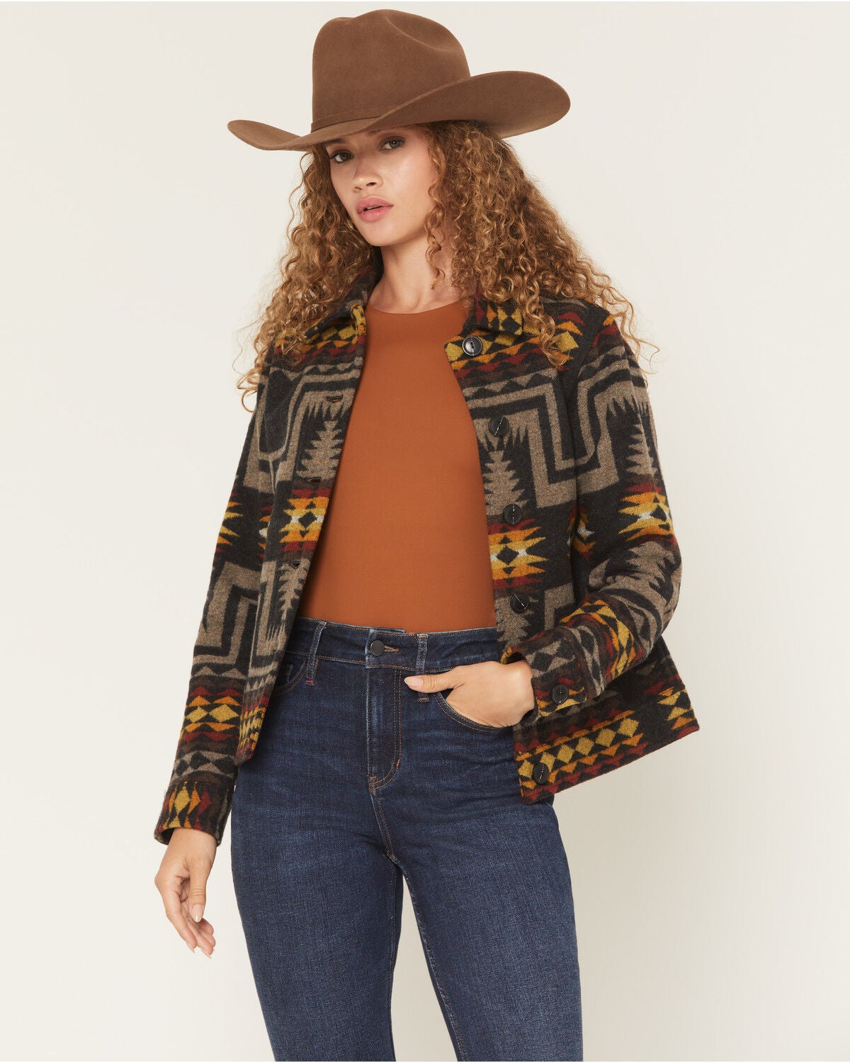 Image #1 - Pendleton Women's Willa Jacket, Black, hi-res