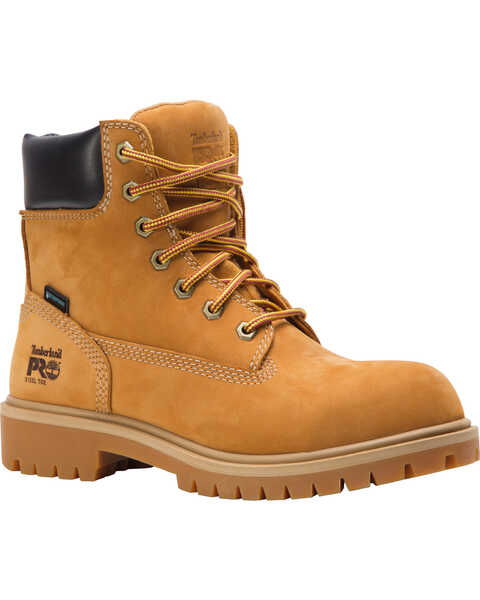 Timberland Women's 6" Direct Attach Work Boots - Steel Toe , Wheat, hi-res
