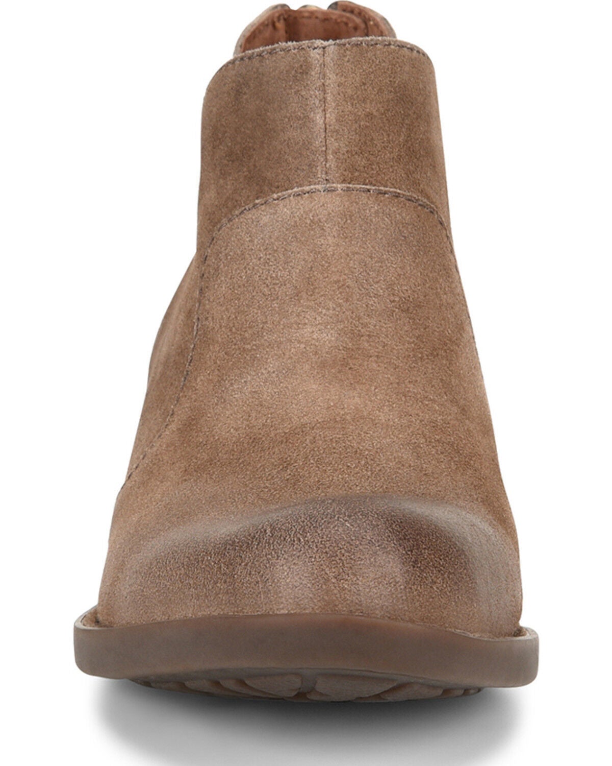 Image #4 - Born Women's Distressed Taupe Kerri Full-Grain Fashion Bootie - Round Toe, Taupe, hi-res
