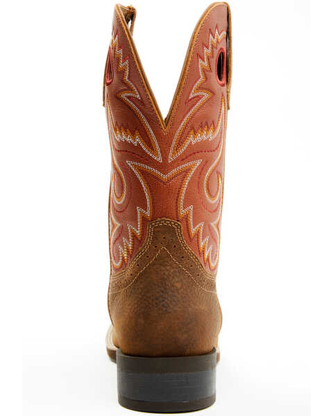 Image #5 - Cody James Men's Honcho CUSH CORE™ Performance Western Boots - Broad Square Toe , Orange, hi-res