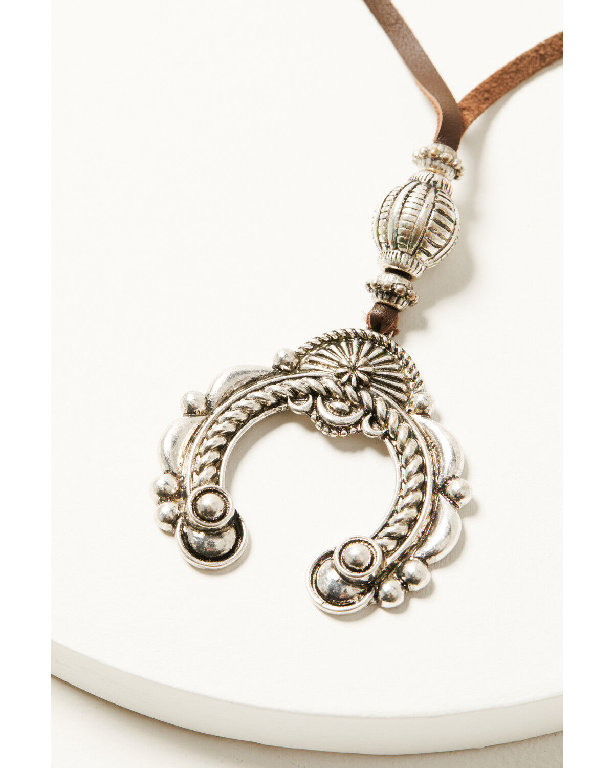 Image #2 - Shyanne Women's Juniper Sky Squash Blossom Pendant Necklace, Silver, hi-res