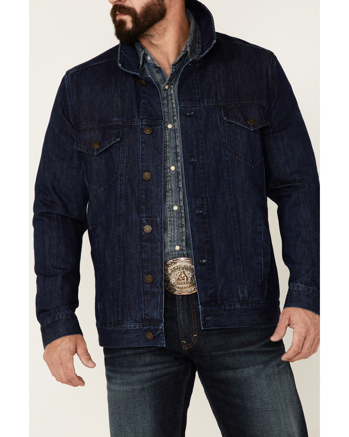 Image #3 - Cody James Men's Coasting Medium Wash Button-Front Unlined Denim Jacket, Indigo, hi-res