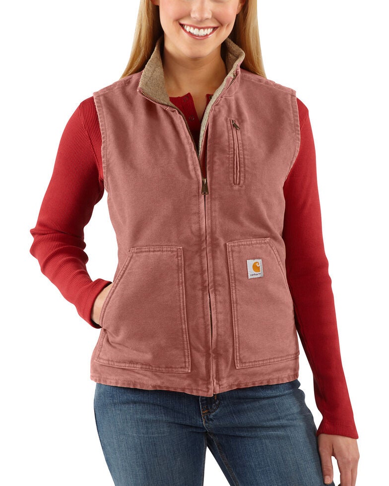 Download Carhartt Women's Mauve Sandstone Mock-Neck Vest | Sheplers