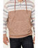 Hooey Men's Jimmy Striped Print Hooded Sweatshirt, Tan, hi-res