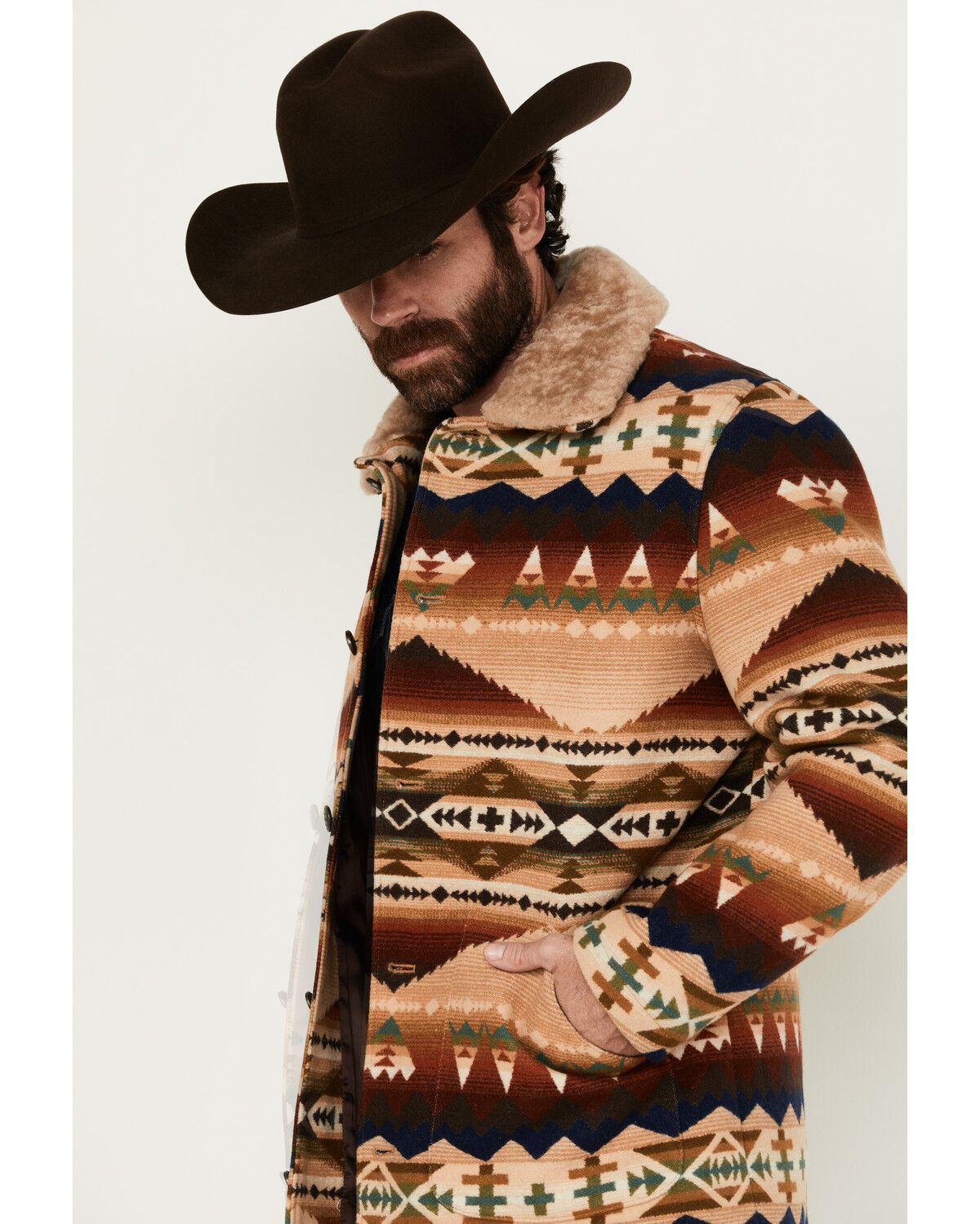 Image #2 - Pendleton Men's Brownsville Multicolored Print Coat, , hi-res