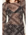 Image #3 - Idyllwind Women's Bandana Print Long Sleeve Mesh Top, Black, hi-res