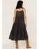 Cleo + Wolf Women's Tiered Relaxed Fit Midi Dress, Black, hi-res