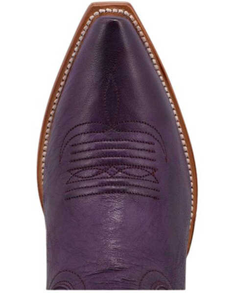 Image #6 - Black Star Women's Victoria Western Boots - Snip Toe , Purple, hi-res