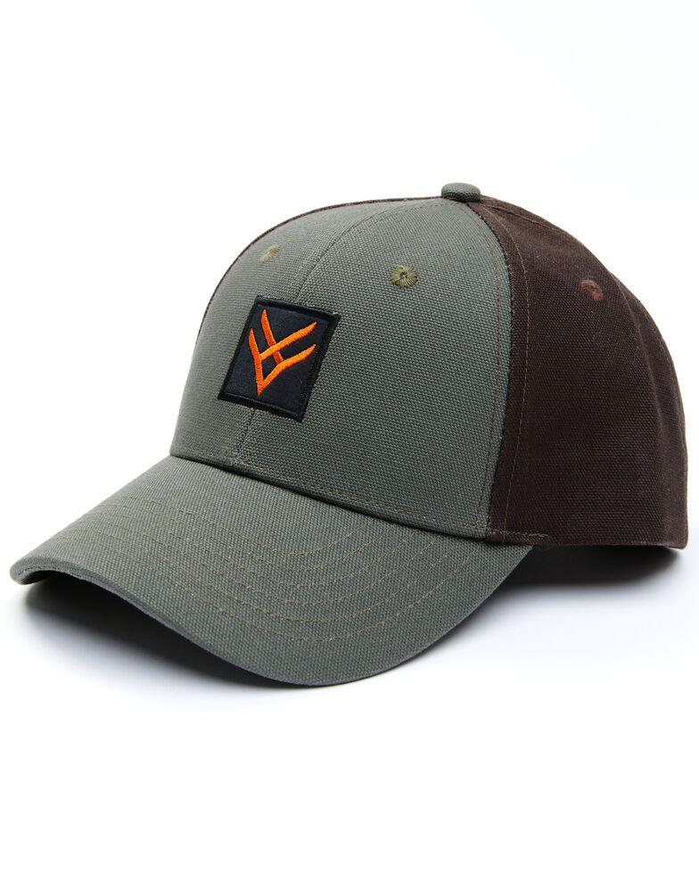 Hawx Men's Canvas Logo Two-Tone Ball Cap, Olive, hi-res