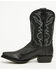 Image #3 - Dan Post Men's Exotic Python Western Boots - Square Toe, Black, hi-res