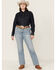 Image #1 - Ariat Women's Light Wash Mid Rise Kehlani Stretch Bootcut Jeans - Plus, Light Wash, hi-res
