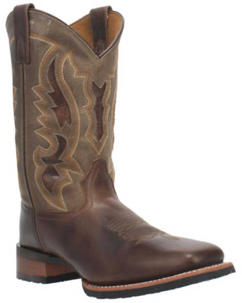 Laredo Men's Brown Western Boots - Broad Square Toe, Brown, hi-res