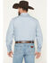 Image #4 - Gibson Trading Co Men's Campfire Solid Long Sleeve Snap Stretch Western Shirt, Blue, hi-res