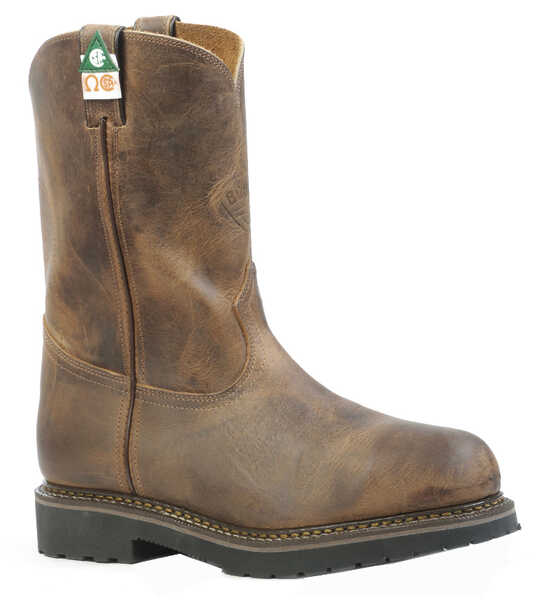 Boulet Men's Hillbilly Golden Work Boots - Steel Toe, Tan, hi-res