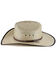 Cody James Men's Brown Trimmed Palm Leaf Straw Cowboy Hat, Natural, hi-res
