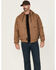 Image #1 - Hawx Men's FR Hooded Bomber Work Jacket, Rust Copper, hi-res