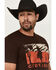 Image #2 - Cody James Men's Sunset Rider Short Sleeve Graphic T-Shirt, Brown, hi-res
