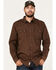 Image #1 - Moonshine Spirit Men's Medallion Print Long Sleeve Snap Western Shirt , Rust Copper, hi-res
